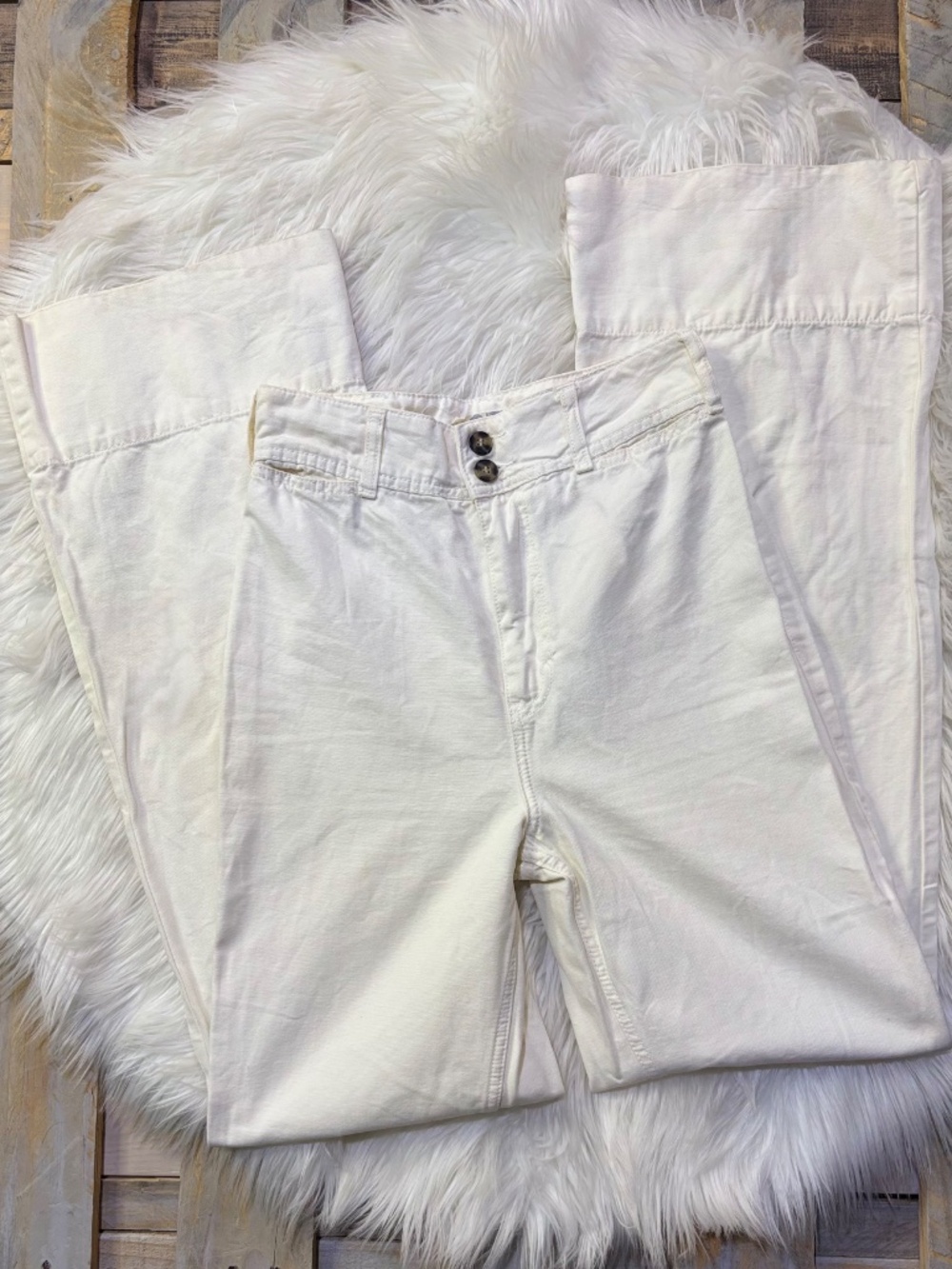 EUC [We The Free ✵ People] High Rise Crisp Cotton Wide Leg Pants | 27 · Small - Picture 3 of 14